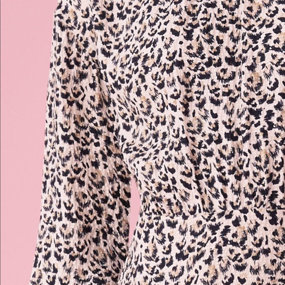 Rebecca Taylor Silk Leopard / Cheetah Print Dress - Size 12 - Picture 3 of 12